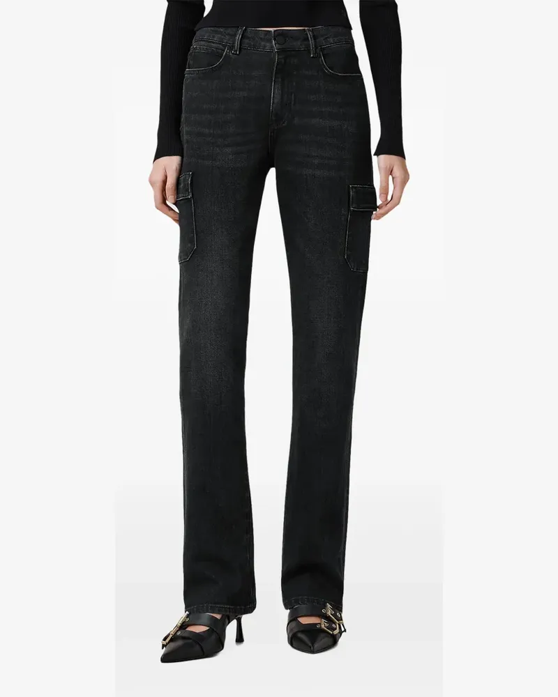 AllSaints Hollis Jeans mit aufgesetzten Taschen - Schwarz Schwarz