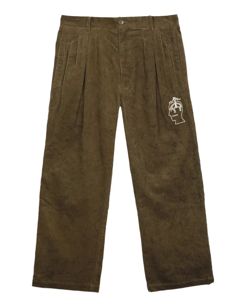 Brooks Brothers x Brain Dead Hose mit Falten - Braun Braun