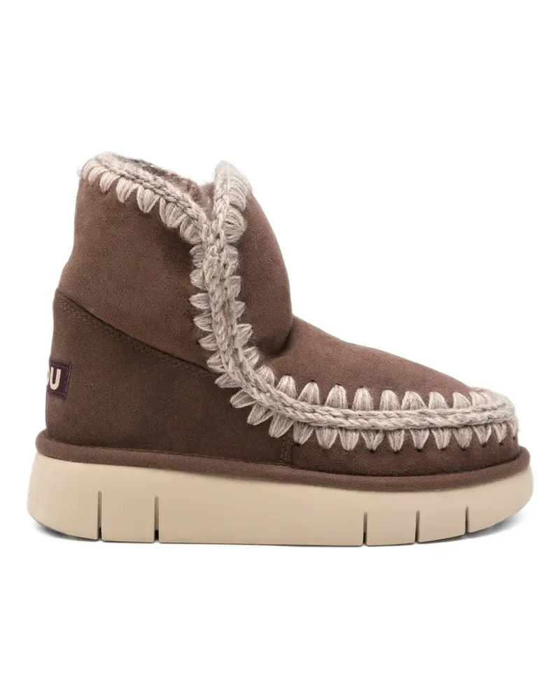 Mou crochet-trim ankle boots - Braun Braun
