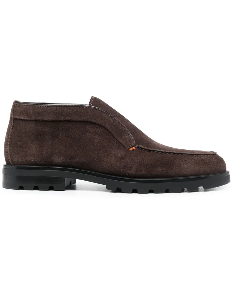 Santoni Loafer aus Wildleder - Braun Braun
