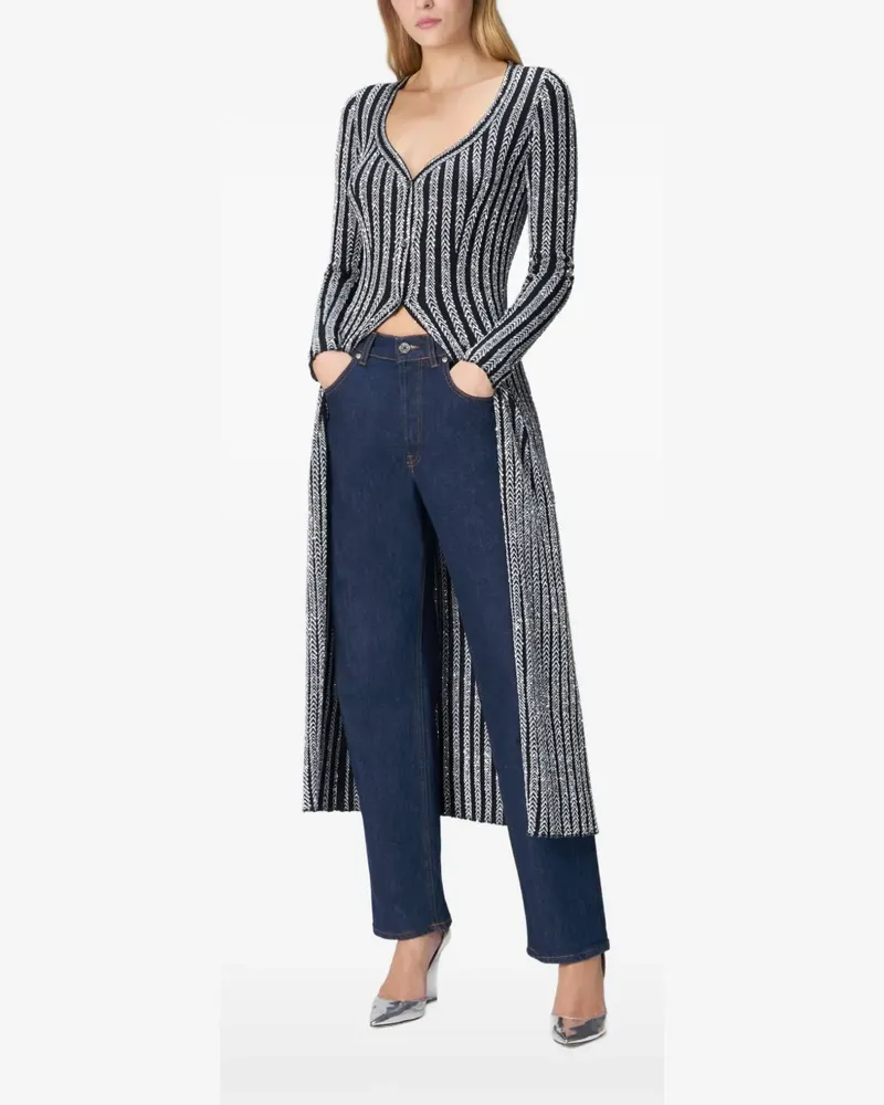 Missoni Gestreifter Cardigan - Schwarz Schwarz