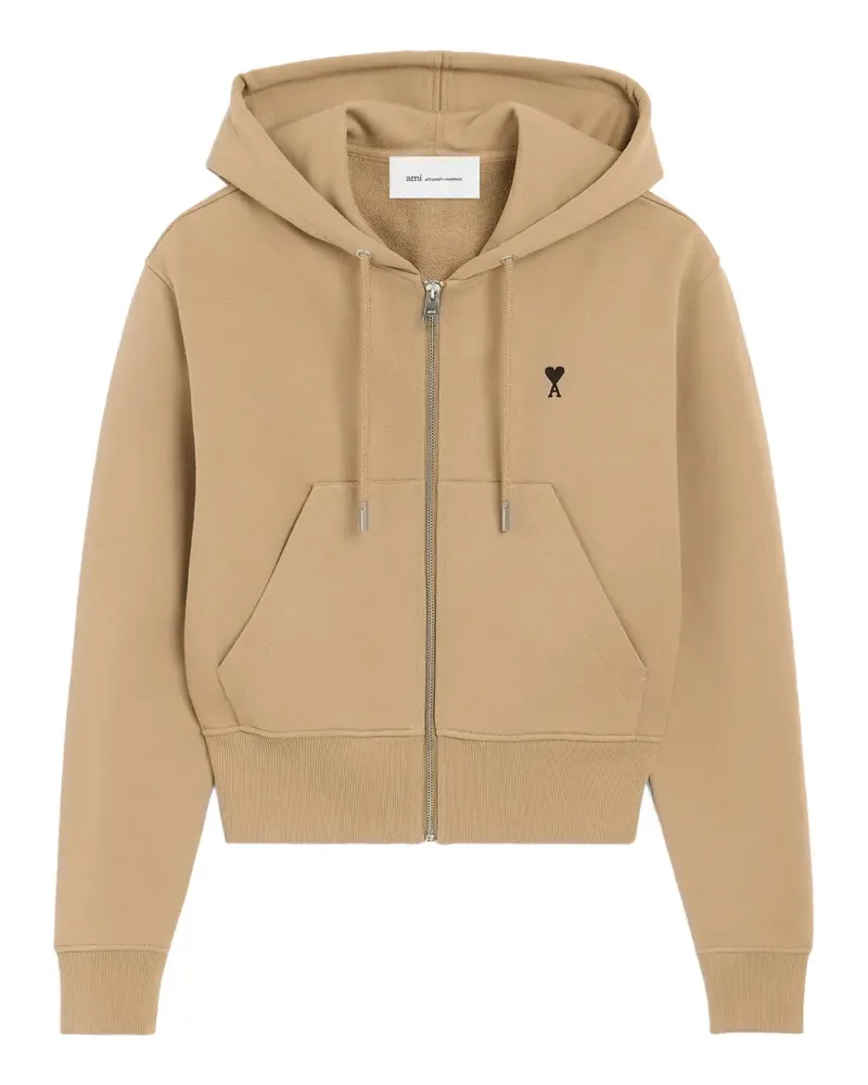 AMI Paris Ami de Coeur Kapuzenjacke - Nude Nude