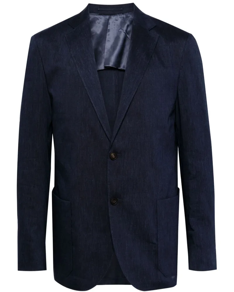 Corneliani Meliertes Sakko - Blau Blau