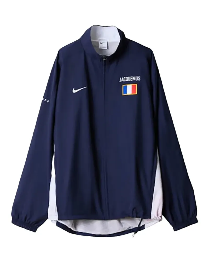 Nike xFrance x Jacquemus logo-print jacket - Blau Blau