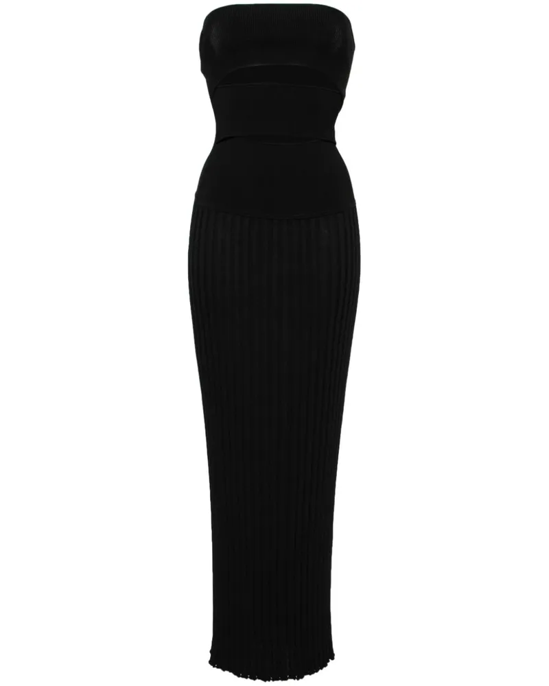 Christopher Esber Asymmetrisches Trägerkleid - Schwarz Schwarz