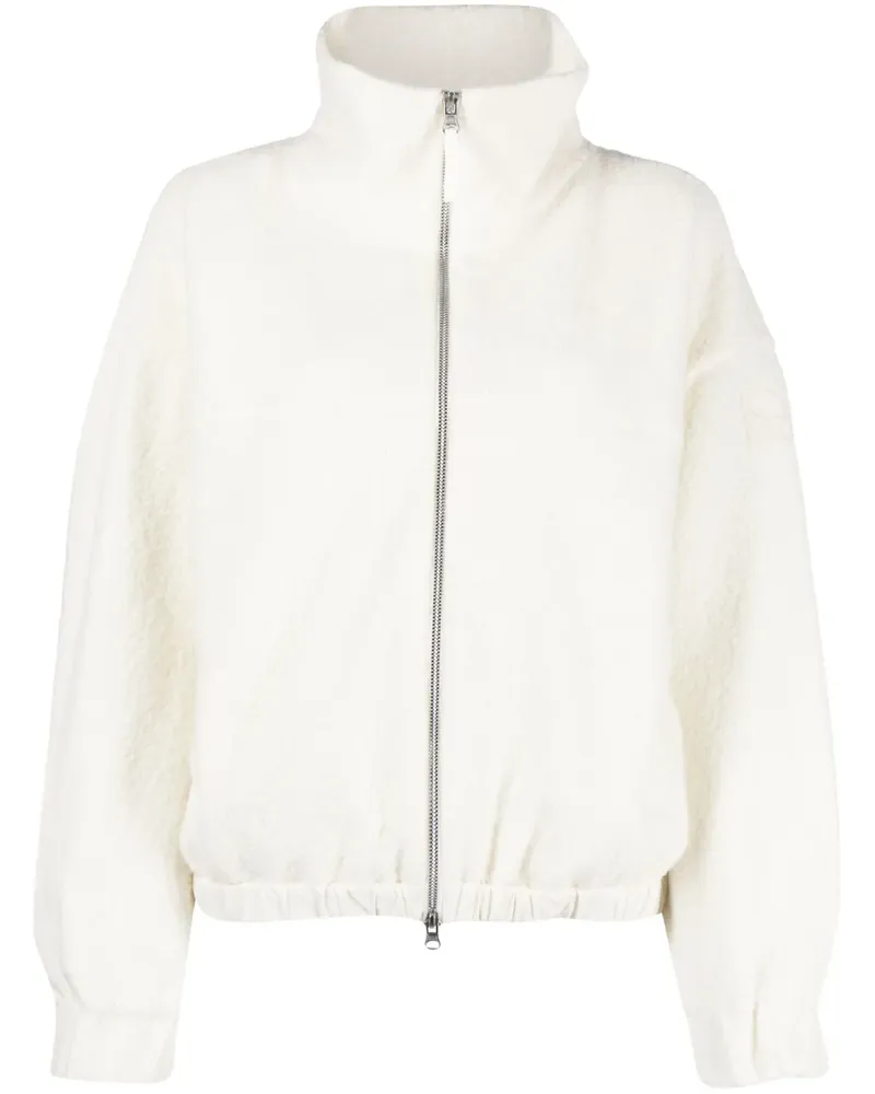 Parajumpers Bouclé-Jacke mit Logo - Weiß Weiß