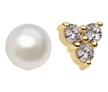 Vergoldete Saskia' Ohrringe mit Perlen