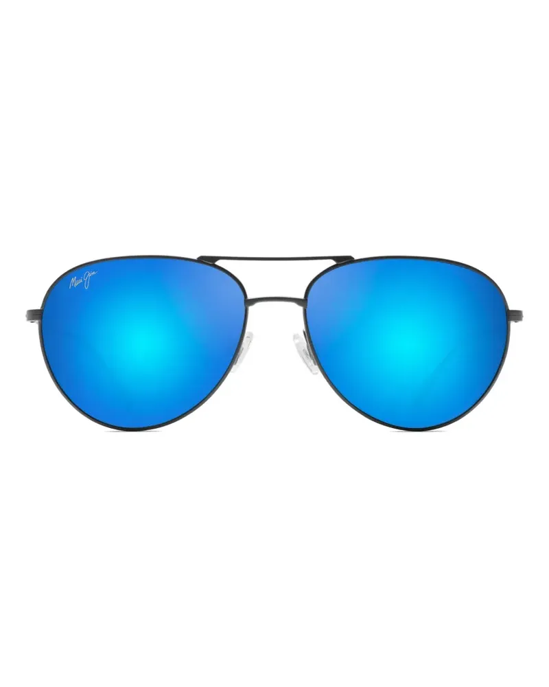Maui Jim Walaka Pilotenbrille - Silber Silber