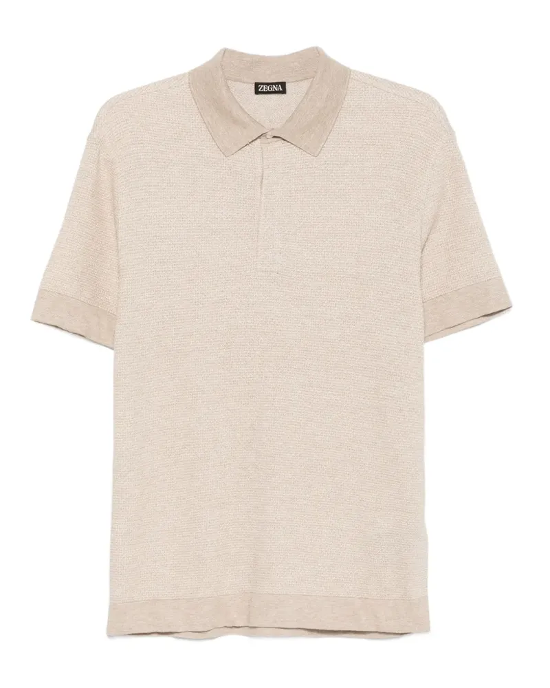 Ermenegildo Zegna short-sleeves polo shirt - Nude Nude