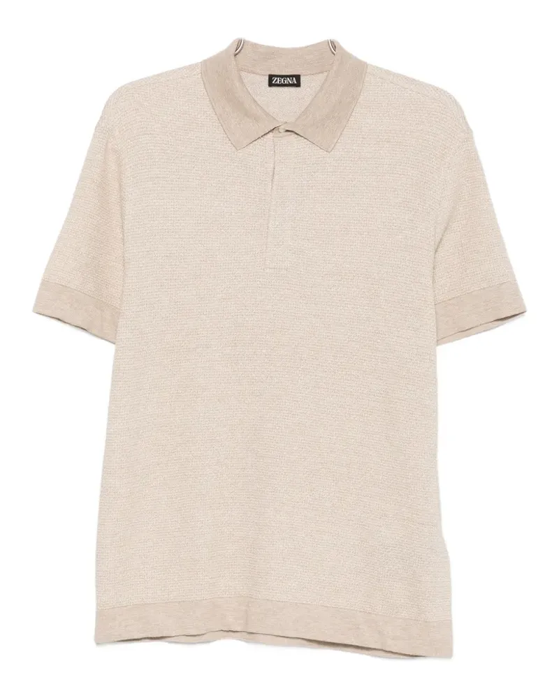 Ermenegildo Zegna short-sleeves polo shirt - Nude Nude