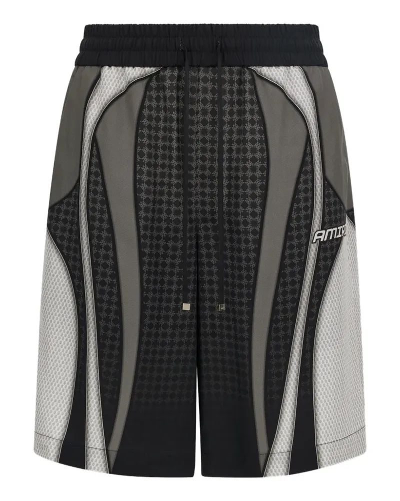 Amiri Sportshorts mit Einsatz - Schwarz Schwarz