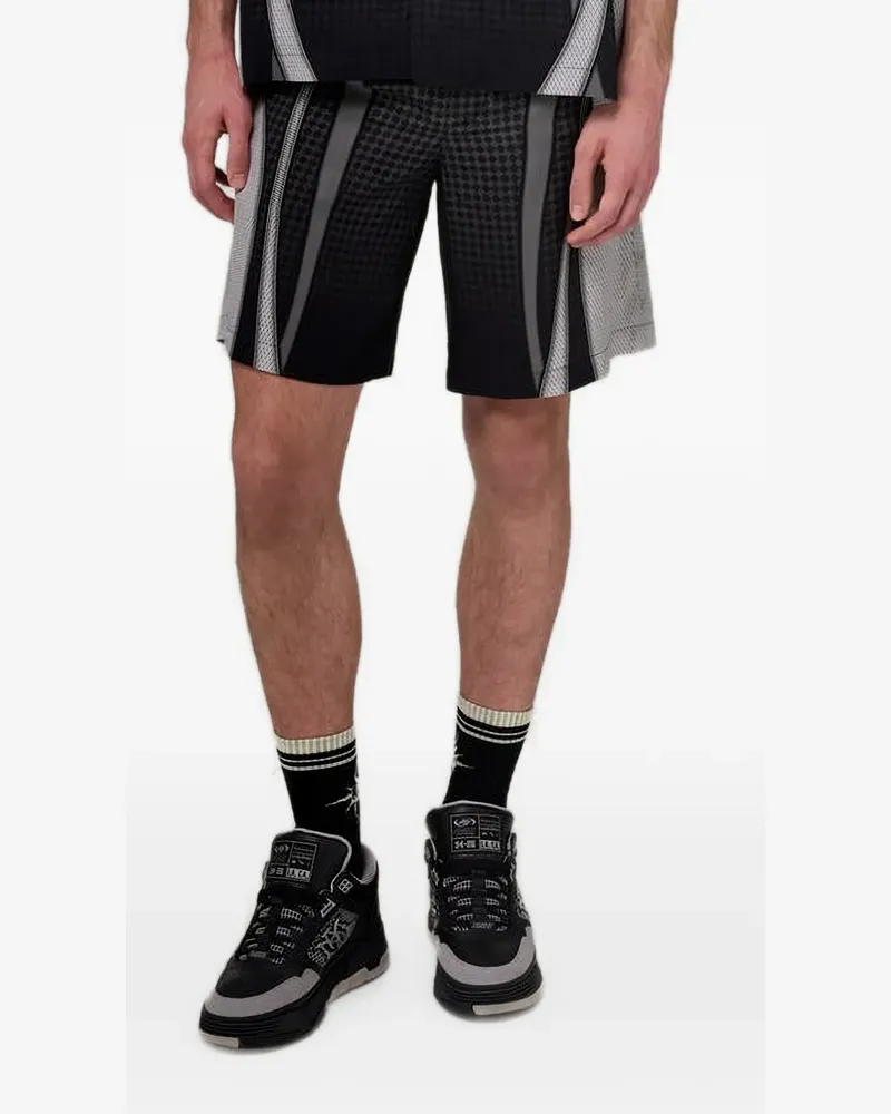 Amiri Sportshorts mit Einsatz - Schwarz Schwarz