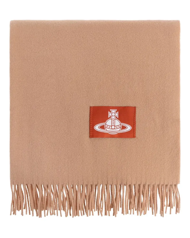 Vivienne Westwood Schal mit Fransensaum - Nude Nude