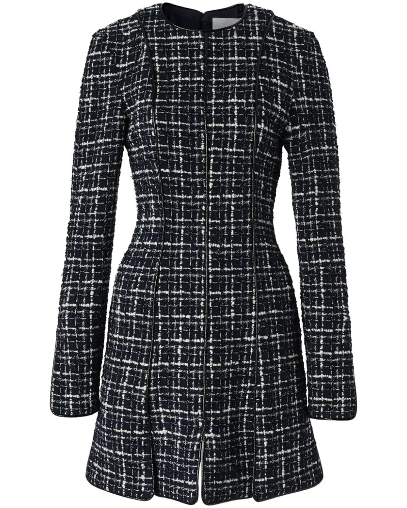 Genny Kariertes Minikleid - Schwarz Schwarz