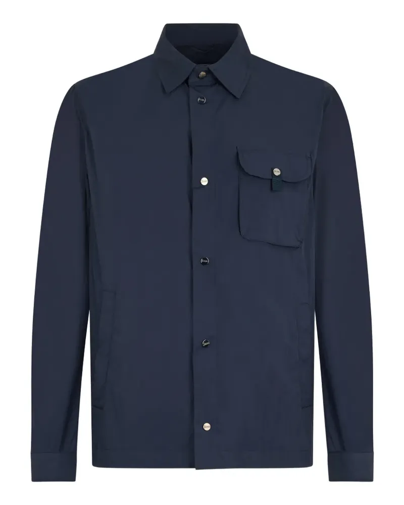 Herno button-front shirt jacket - Blau Blau
