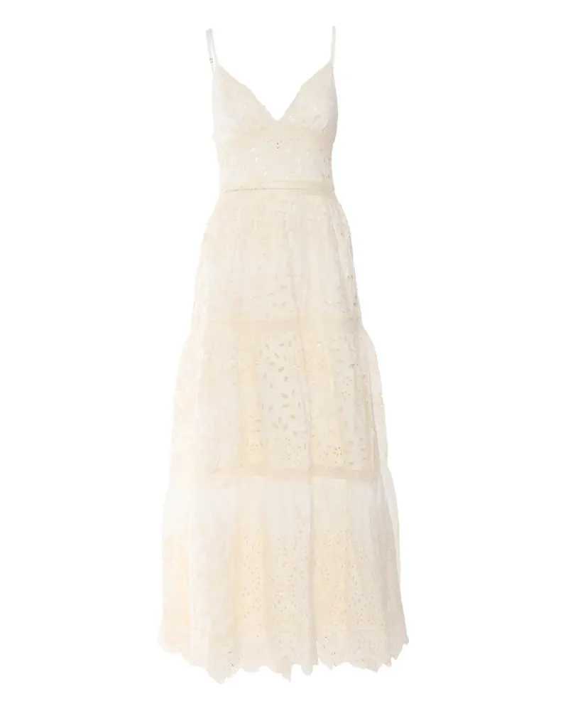Ermanno Scervino Gestuftes Maxikleid - Nude Nude