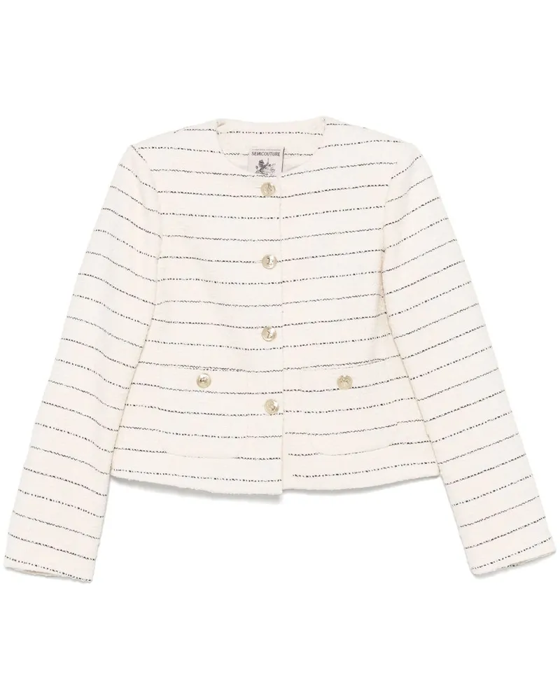 Semicouture Jacke aus Tweed - Nude Nude