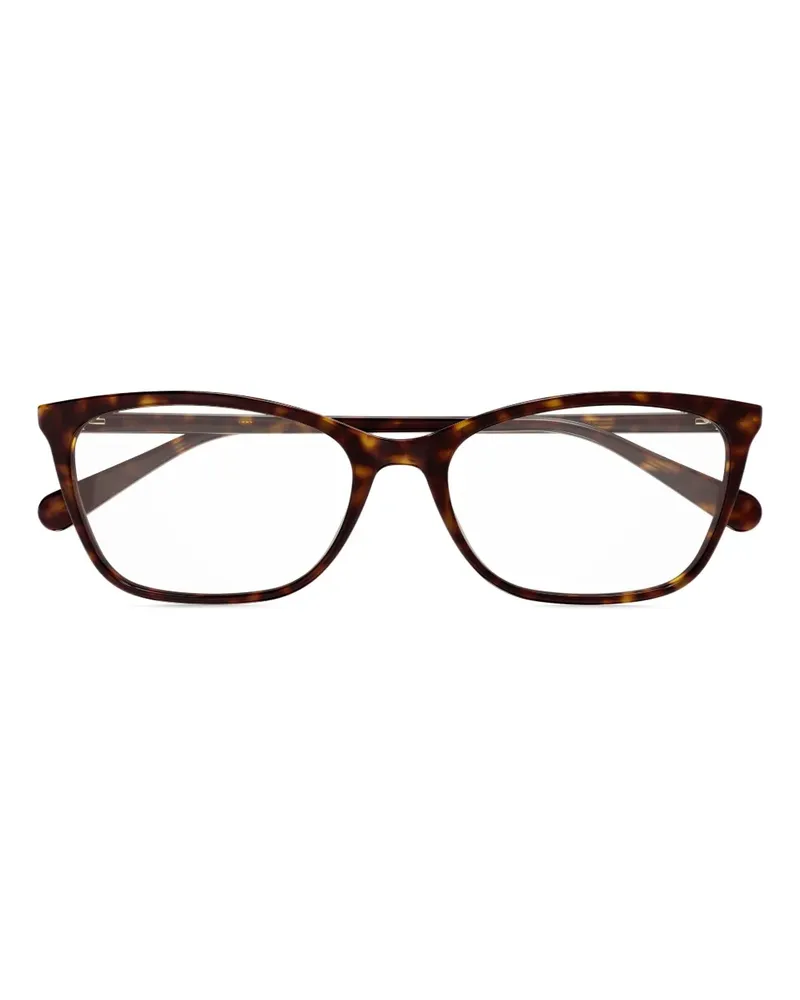 Gucci Brille mit eckigem Gestell - Braun Braun