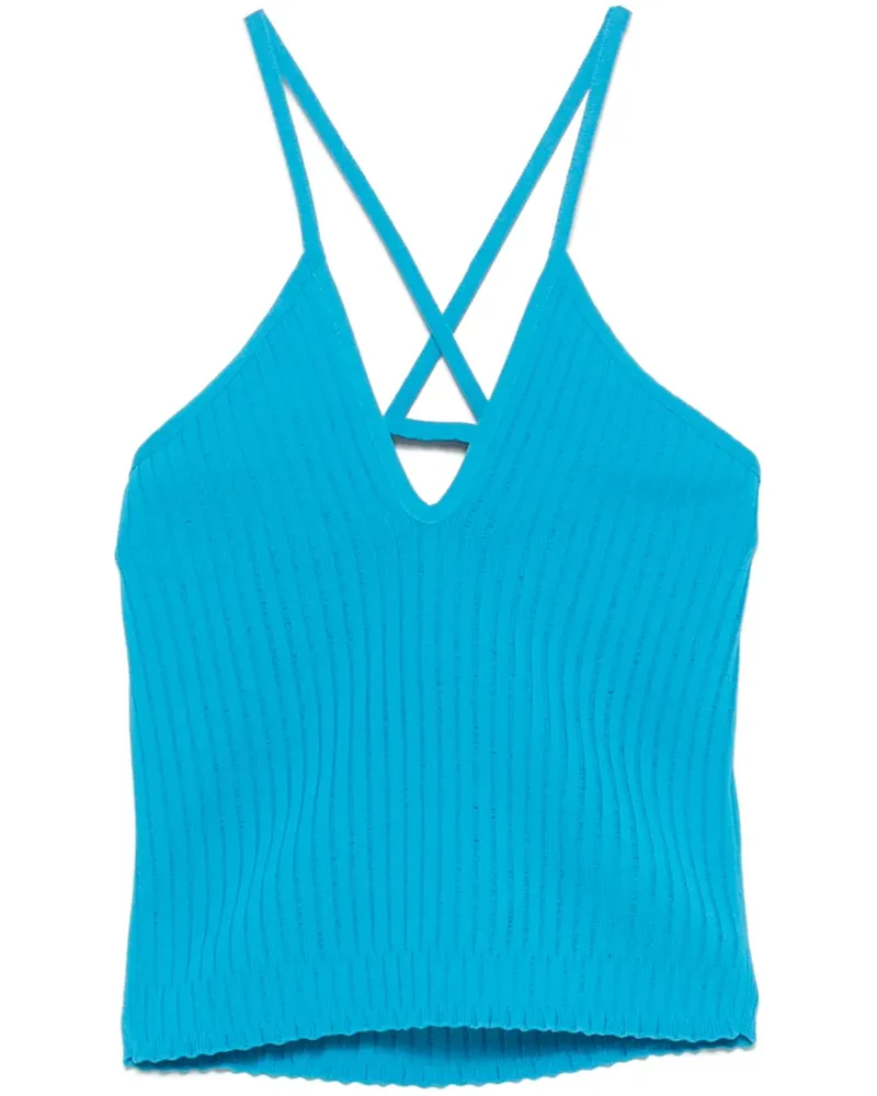 Iceberg Geripptes Top - Blau Blau