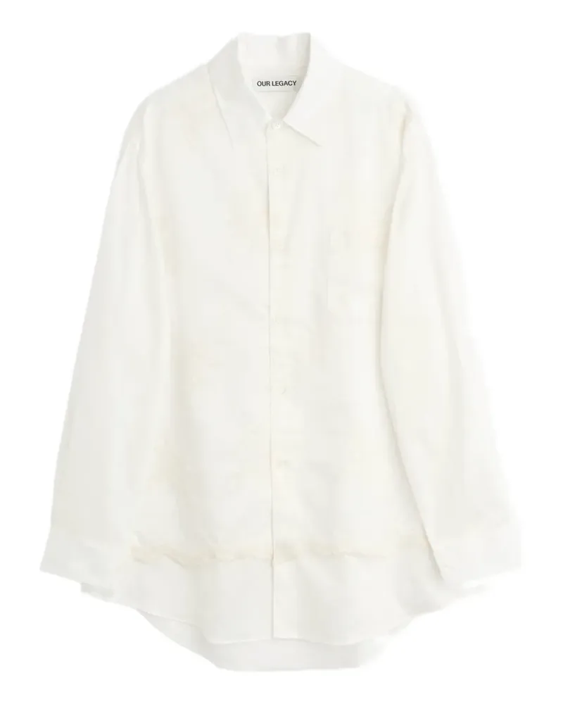 Our Legacy Vast floral-lace shirt - Nude Nude