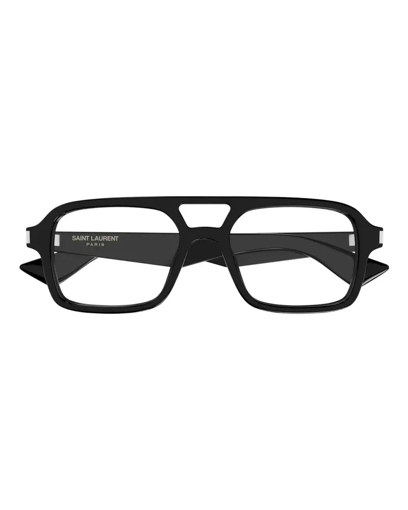 Saint Laurent Klassische Pilotenbrille - Schwarz Schwarz