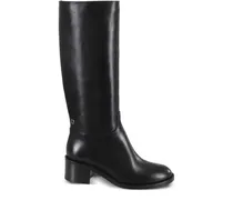 Stiefeletten mit Blockabsatz - Schwarz
