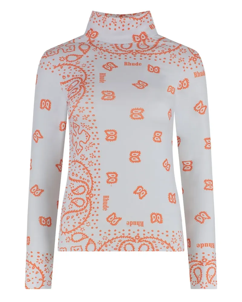RHUDE Oberteil mit Print - Grau Grau