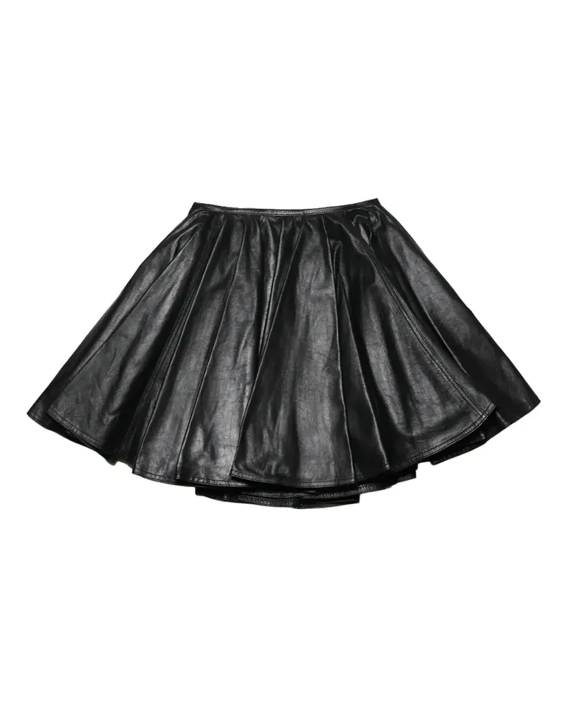 Haikure pleated mini skirt - Schwarz Schwarz