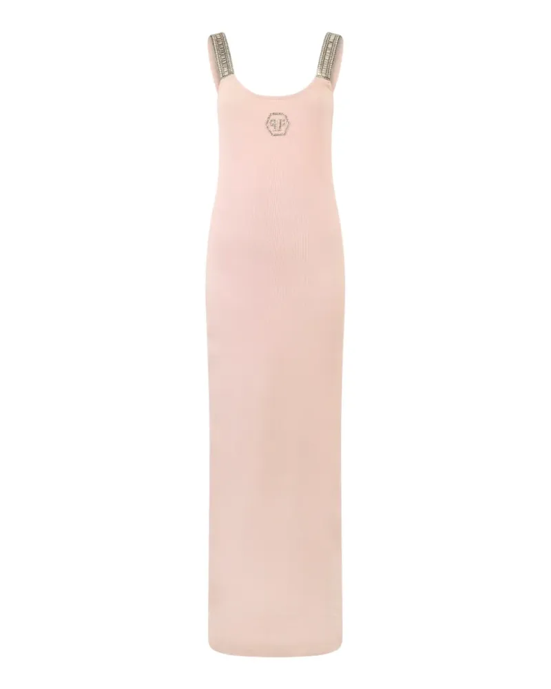 Philipp Plein Trägerkleid mit Strass - Rosa Rosa