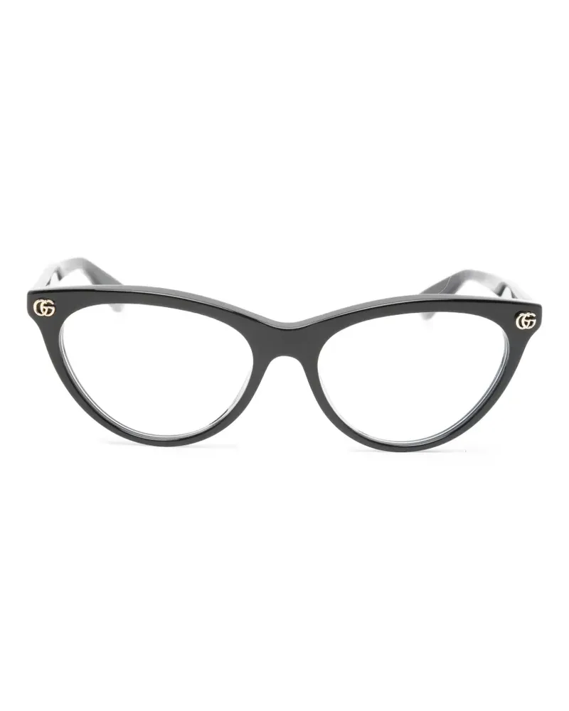 Gucci Double G cat-eye glasses - Schwarz Schwarz