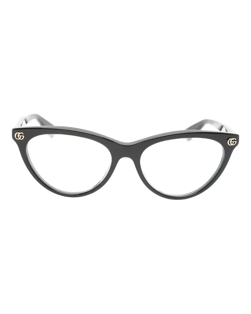 Gucci Double G cat-eye glasses - Schwarz Schwarz