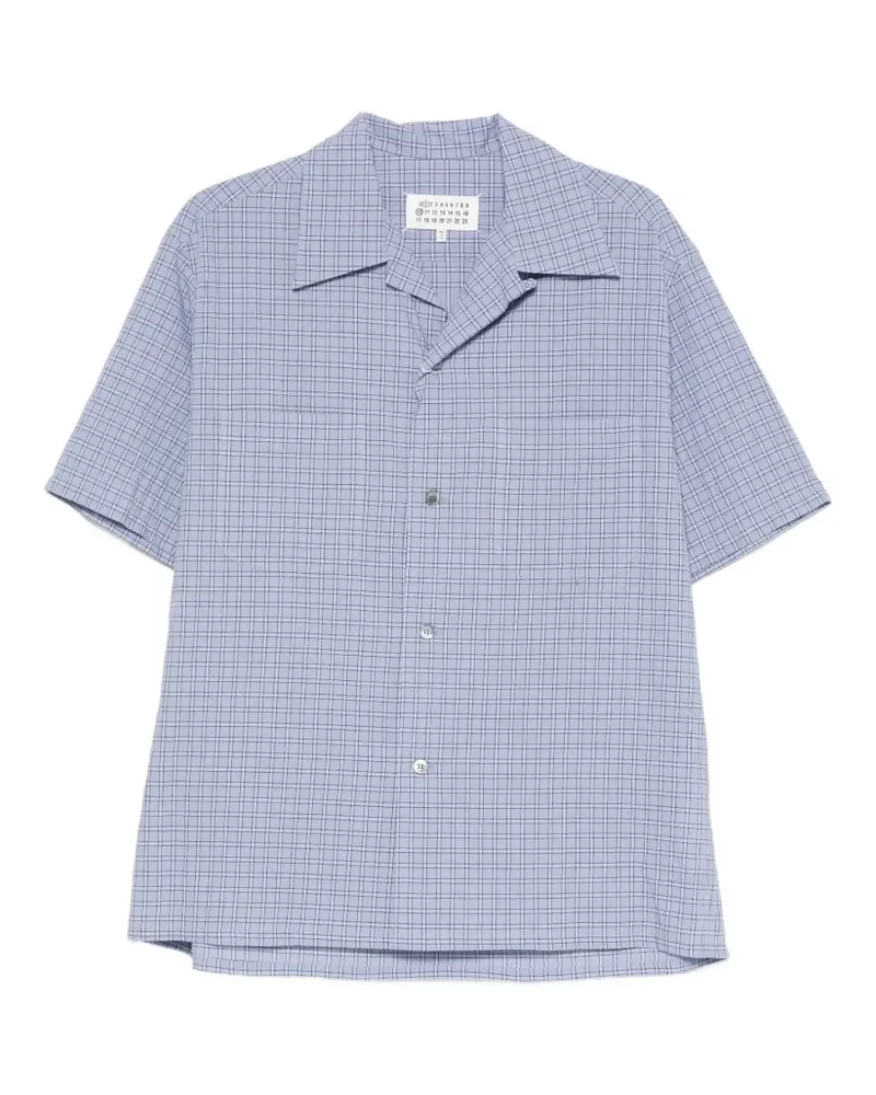 Maison Margiela check-pattern camp-collar shirt - Blau Blau