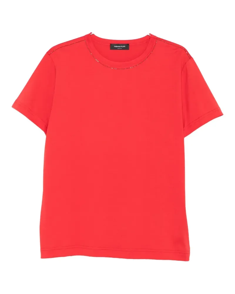 Fabiana Filippi crew-neck t-shirt - Rot Rot