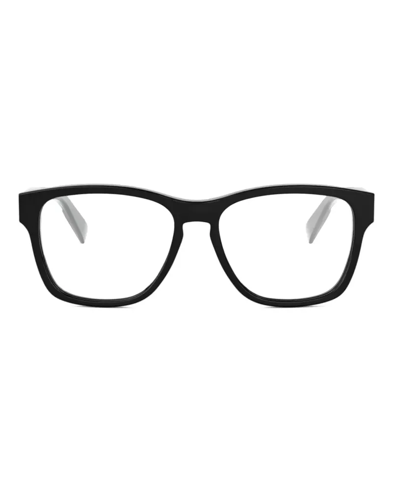 Bulgari Brille mit Logo - Schwarz Schwarz