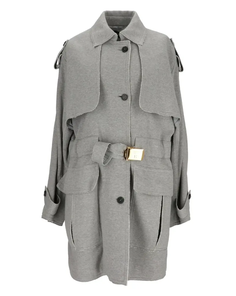 Tom Ford Geknöpfter Mantel mit Gürtel - Grau Grau