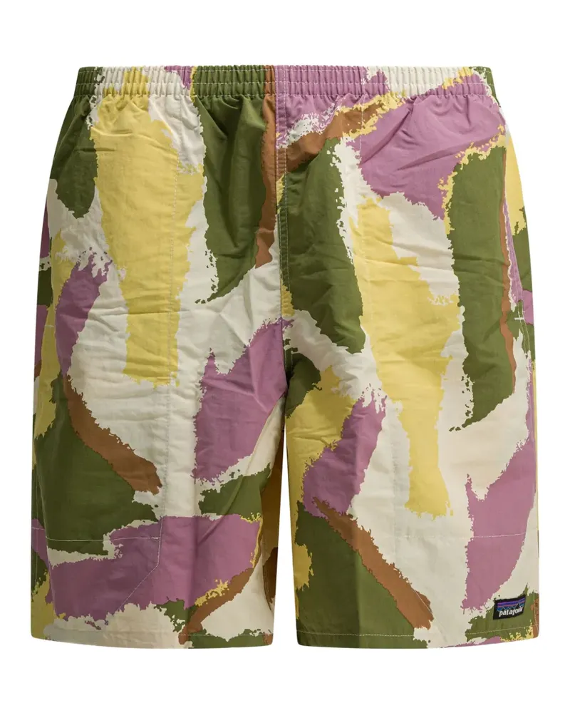 Patagonia Baggies Longs Shorts mit abstraktem Print - Nude Nude