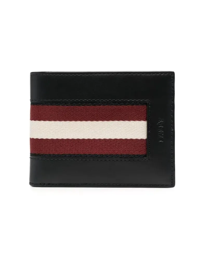 Bally Portemonnaie mit Streifen - Schwarz Schwarz