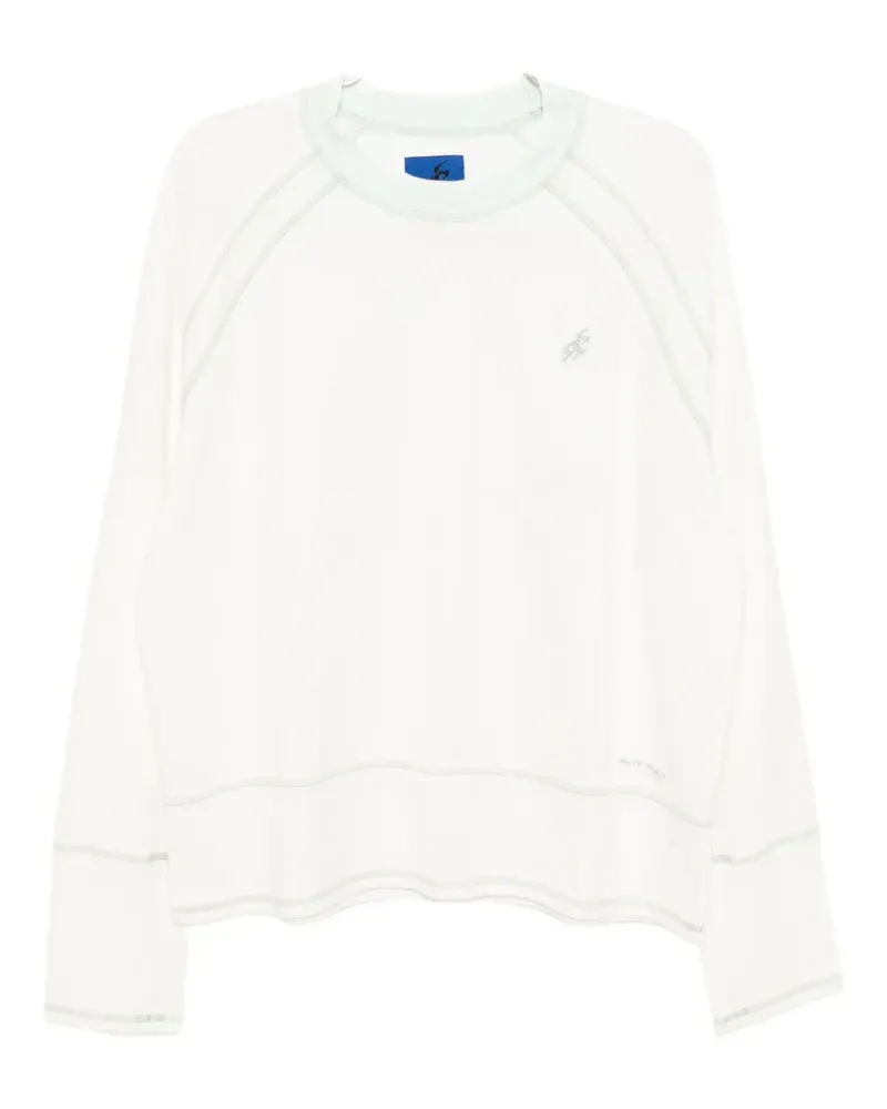 Asics T-Shirt mit Slogan-Stickerei - Weiß Weiß