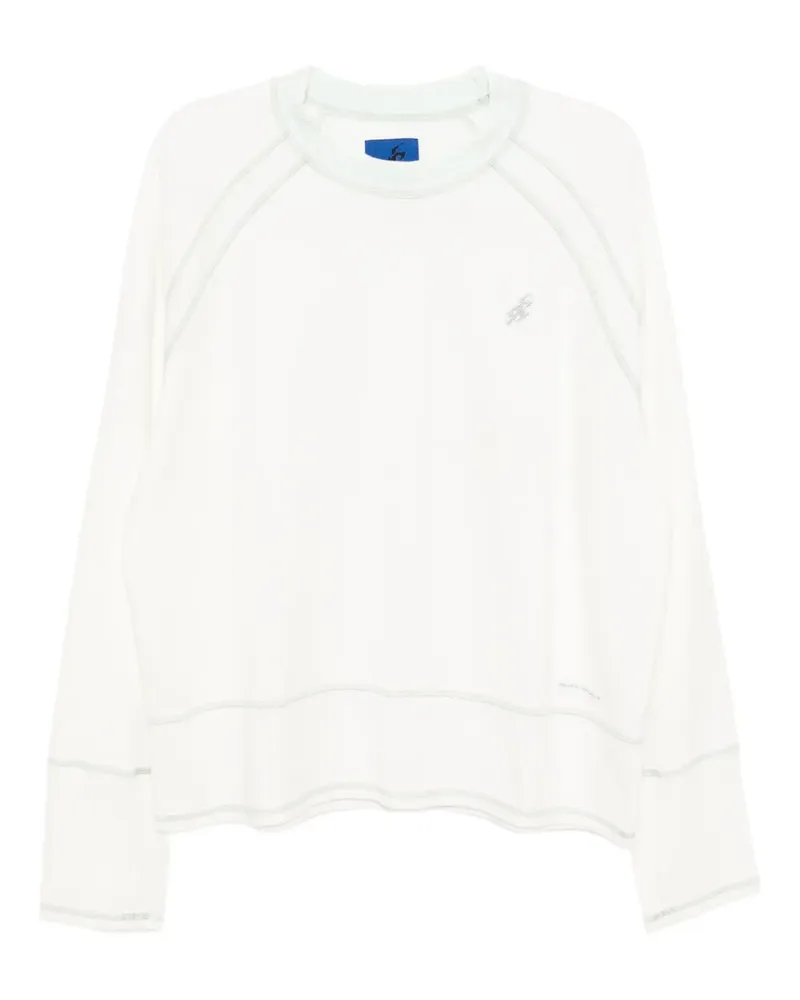 Asics T-Shirt mit Slogan-Stickerei - Weiß Weiß