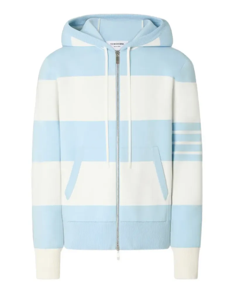 Thom Browne striped hoodie - Blau Blau