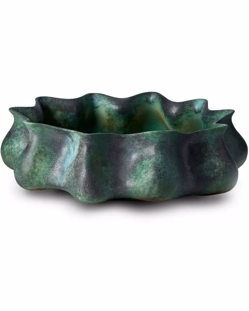 L’OBJET Cenote Schale aus Porzellan - Schwarz Schwarz