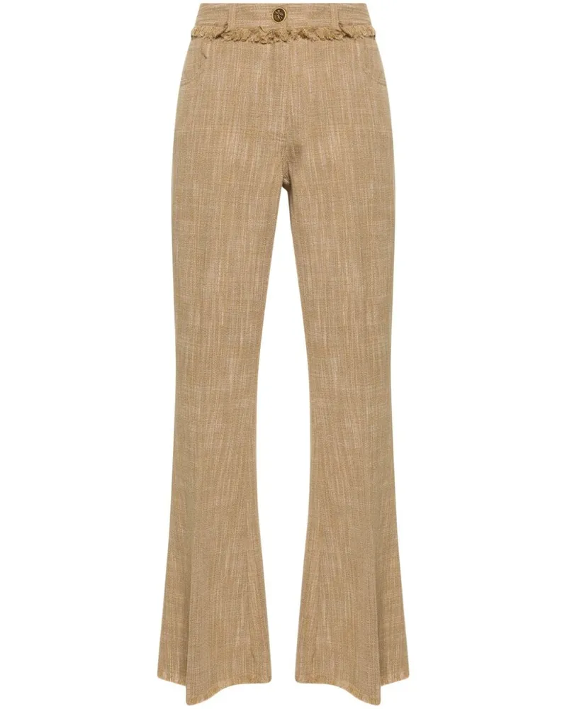 Etro Ausgestellte Cropped-Hose - Braun Braun
