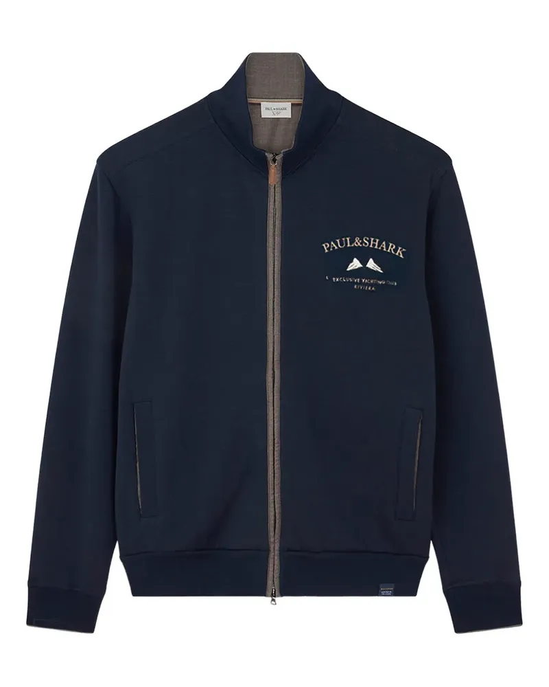 Paul & Shark Sweatshirtjacke mit Reißverschluss - Blau Blau