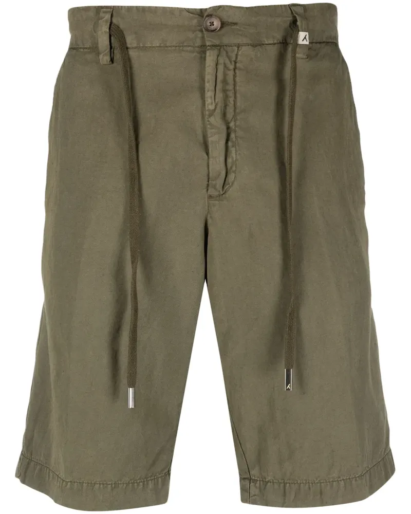 MYTHS Knielange Sport-Shorts aus Lyocell - Grün Grün