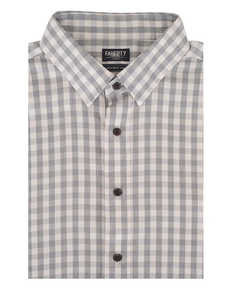 Faherty Kariertes Hemd - Grau Grau
