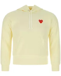 Comme des Garçons Hoodie mit Herz-Patch Nude