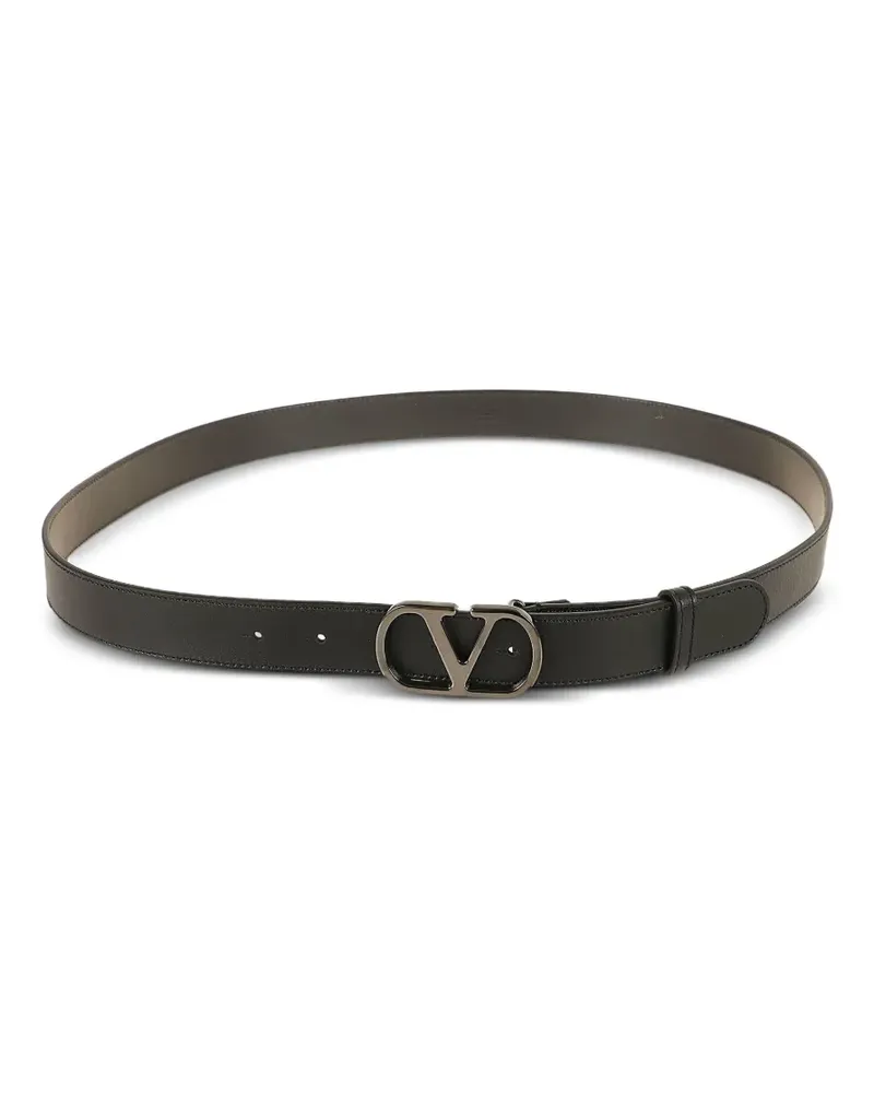 Valentino Garavani Gürtel mit VLogo - Schwarz Schwarz
