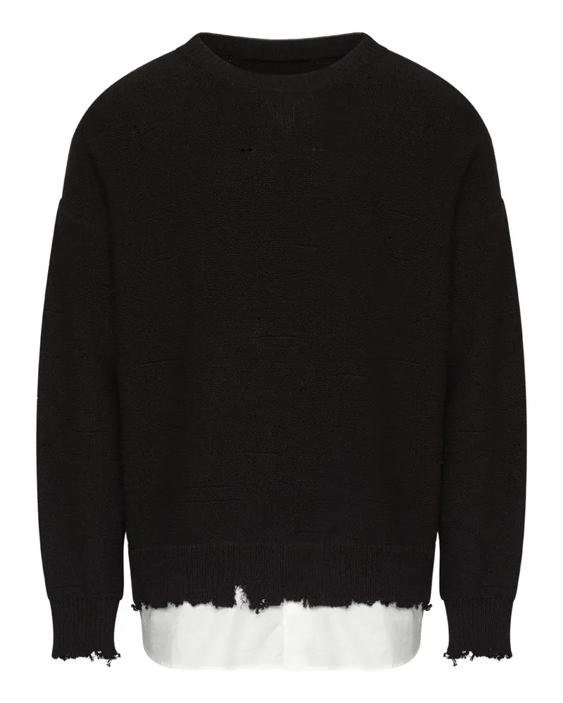 Maison Margiela Pullover mit Rundhalsausschnitt - Schwarz Schwarz