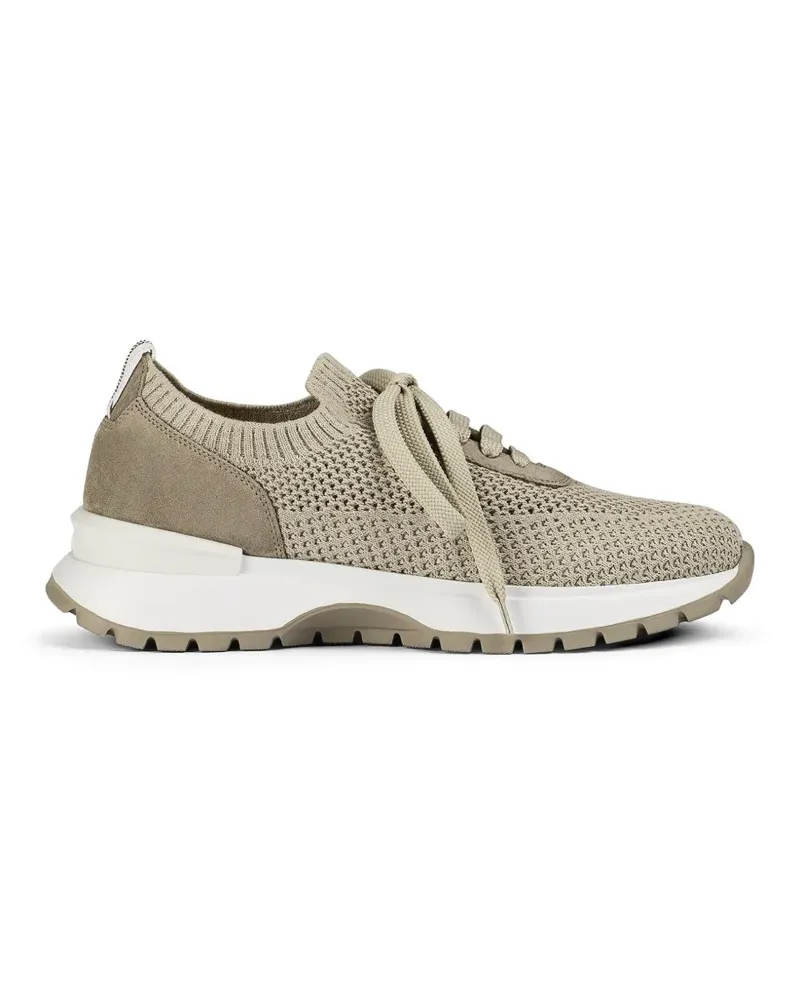 Doucal´s suede nesh sneakers - Nude Nude