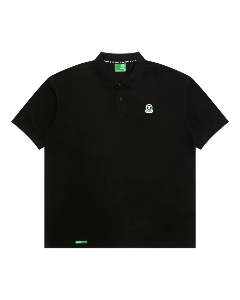 BAPE print polo shirt - Schwarz Schwarz